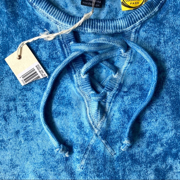 VTG 00s Diesel Tie Dye Lace Up Sweatshirt 🔥 - Picture 3 of 5